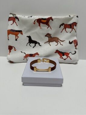 Bracelet & Makeup Pouch NWOT